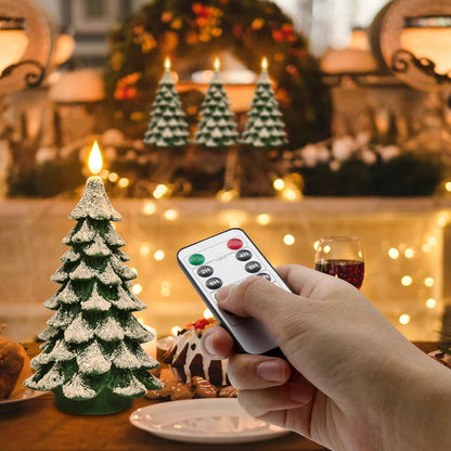 PChero Flameless Christmas Candle – Safe Flickering Pillar for Bedrooms & Family Rooms, No Open Flame with Auto-Off Timer