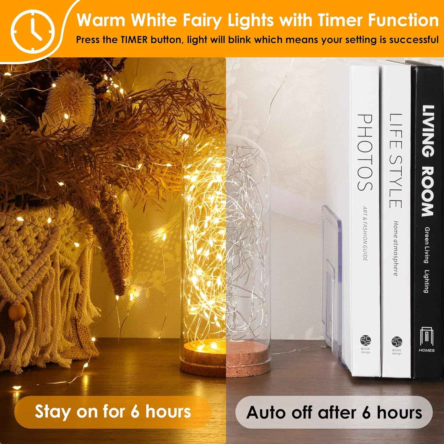 Mlambert Fairy Lights – Thoughtful Birthday Gift for Women, Cozy Warm White Bedroom Decor with Remote