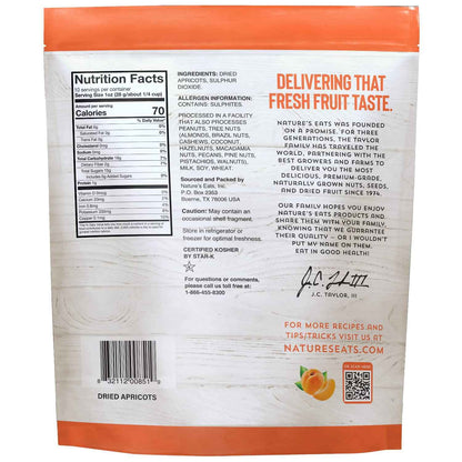 Nature's Eats Dried Apricots – Lightweight Trail Mix Ingredient for Backpacking, 10 oz
