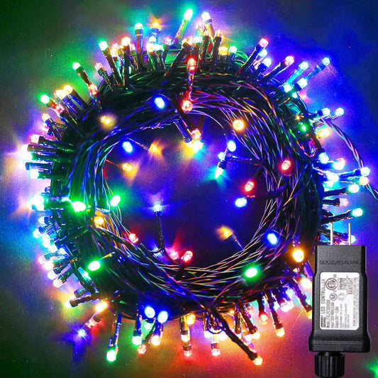 Blingstar Twinkle String Lights 33 Ft Plug in Fairy Lights – Aesthetic Bedroom Canopy and Mantel Decor, 8 Modes, 30V Low Voltage
