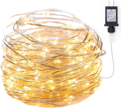 Minetom Fairy Lights Plug in – Flameless Smokeless Bedroom Night Light, Cool to Touch LEDs Safe Around Kids and Pets