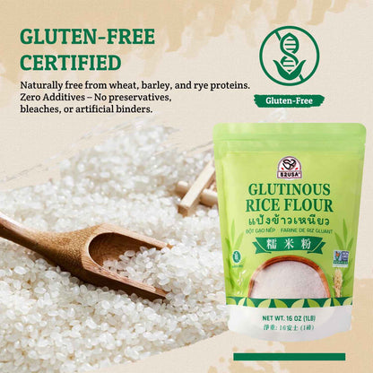 52USA Glutinous Rice Flour – Vegan Baking Flour for Allergy-Friendly Family Desserts