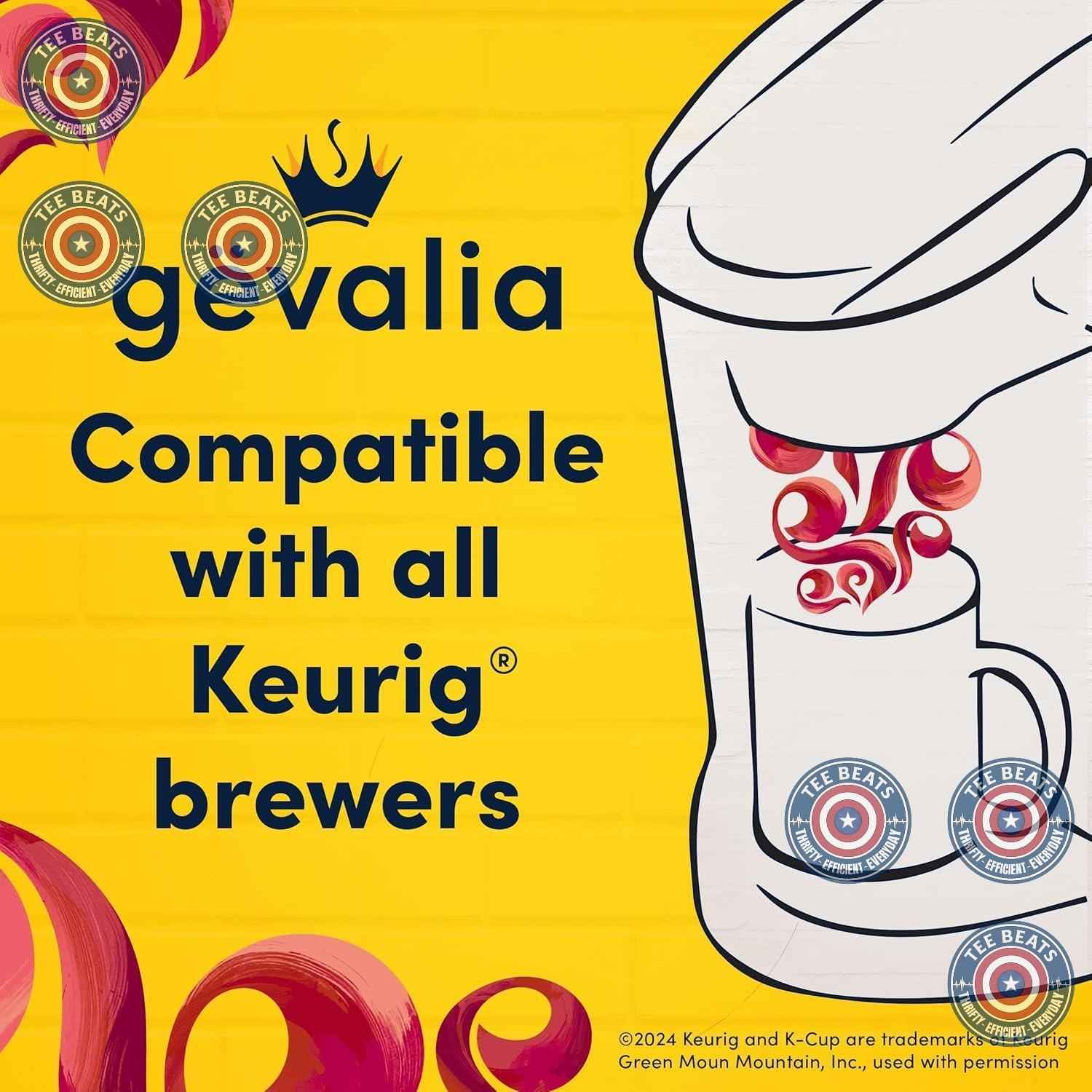 Gevalia Frothy Cappuccino K-Cup Kit – 2-Step Espresso Style Pods for Home Office Focus Sessions