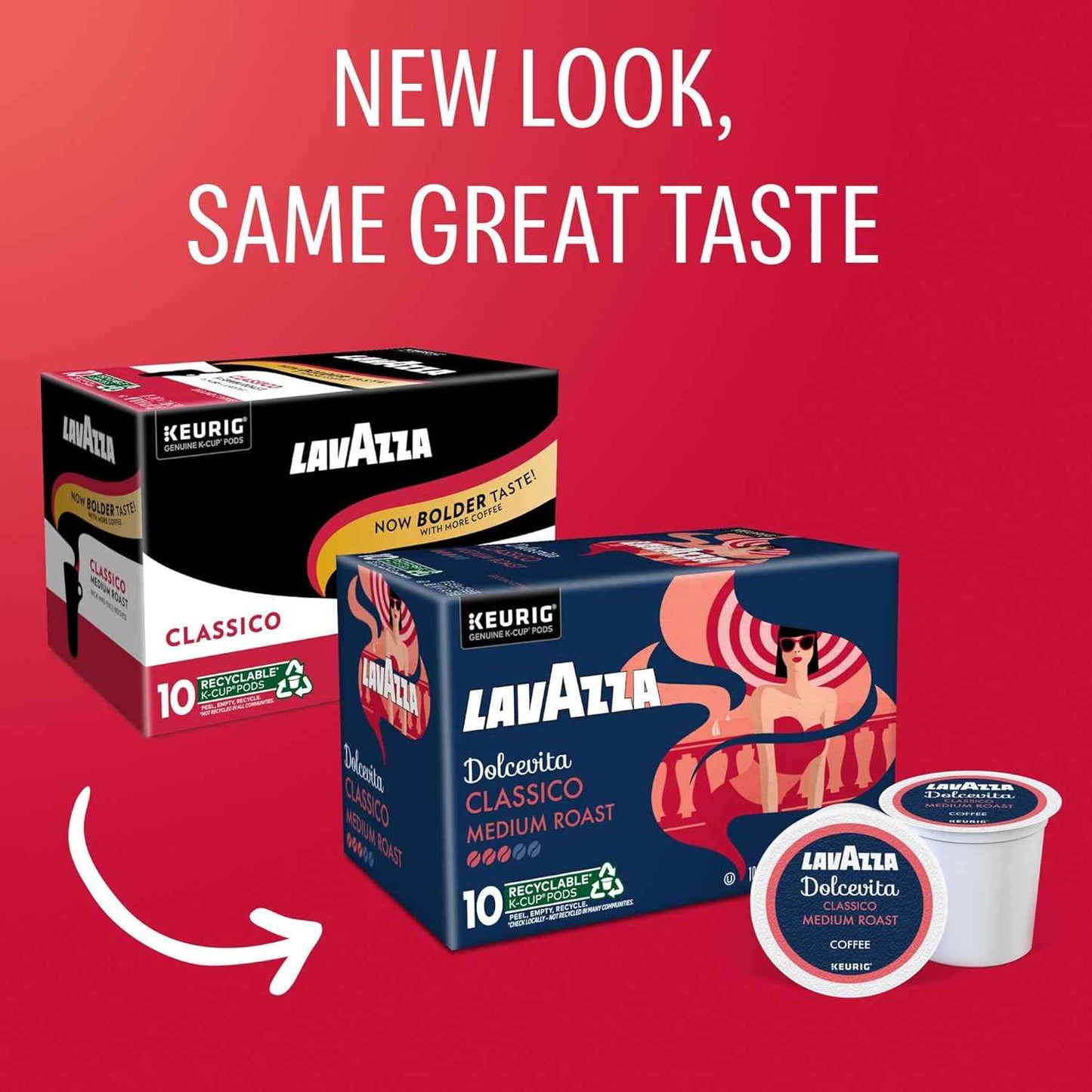 Lavazza Dolcevita Classico K-Cup Pods – Italian Coffee Gift Basket for Mom on Her Birthday