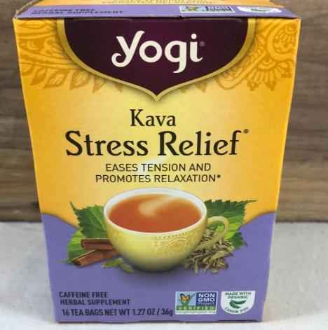 Yogi Tea Kava Stress Relief – Valentine's Day Gift for Her, Relaxing Herbal Tea to Unwind Together