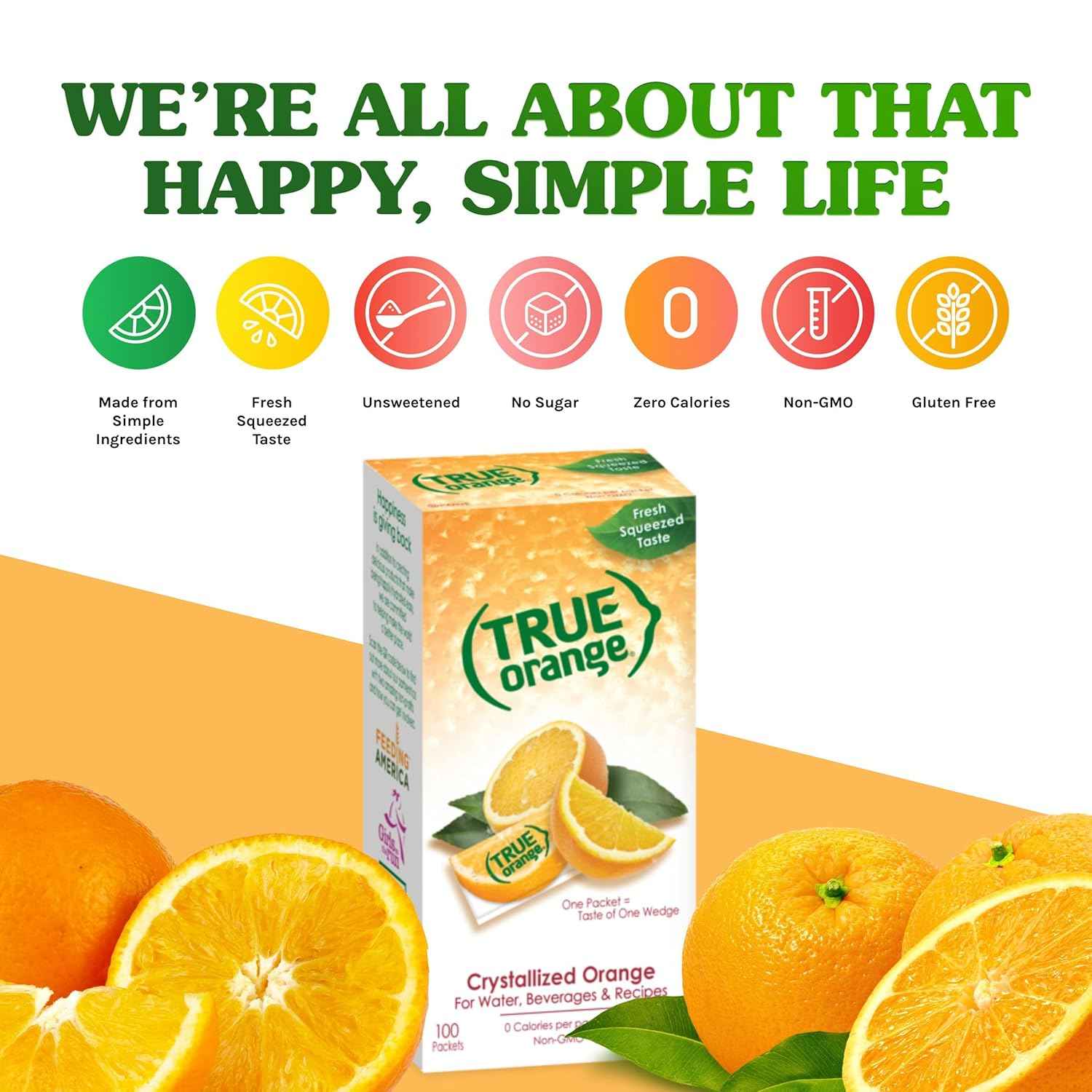 TRUE ORANGE Water Enhancer – Real-Fruit Citrus Flavoring for Calorie-Conscious Home Kitchens