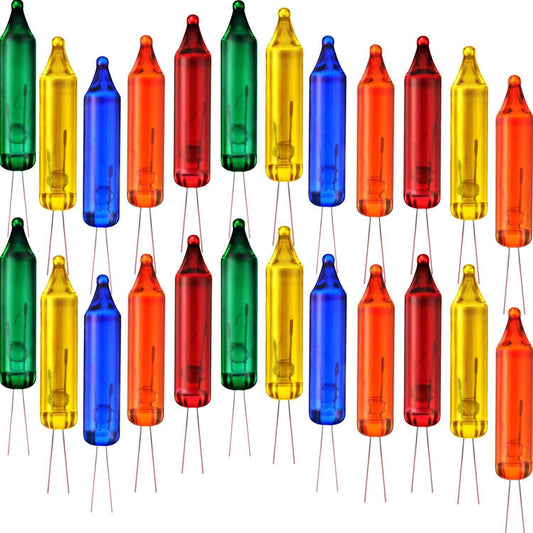 Lumifye Glow Christmas Tree Replacement Bulbs – 100 Count Multicolor Mini Incandescent Replacement Lights for Bedroom, Mantel, and Living Room Holiday Decor
