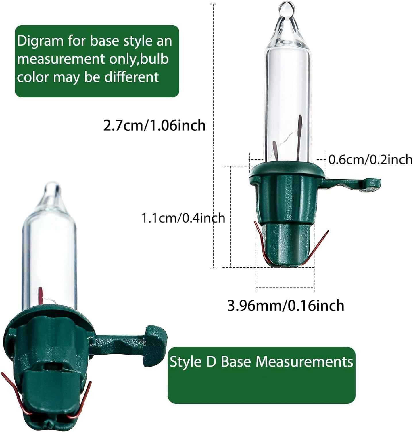 Mudder 100 Count Christmas Light Bulb Replacement Set, Thoughtful Stocking Stuffer Gift for the Holiday Decorator