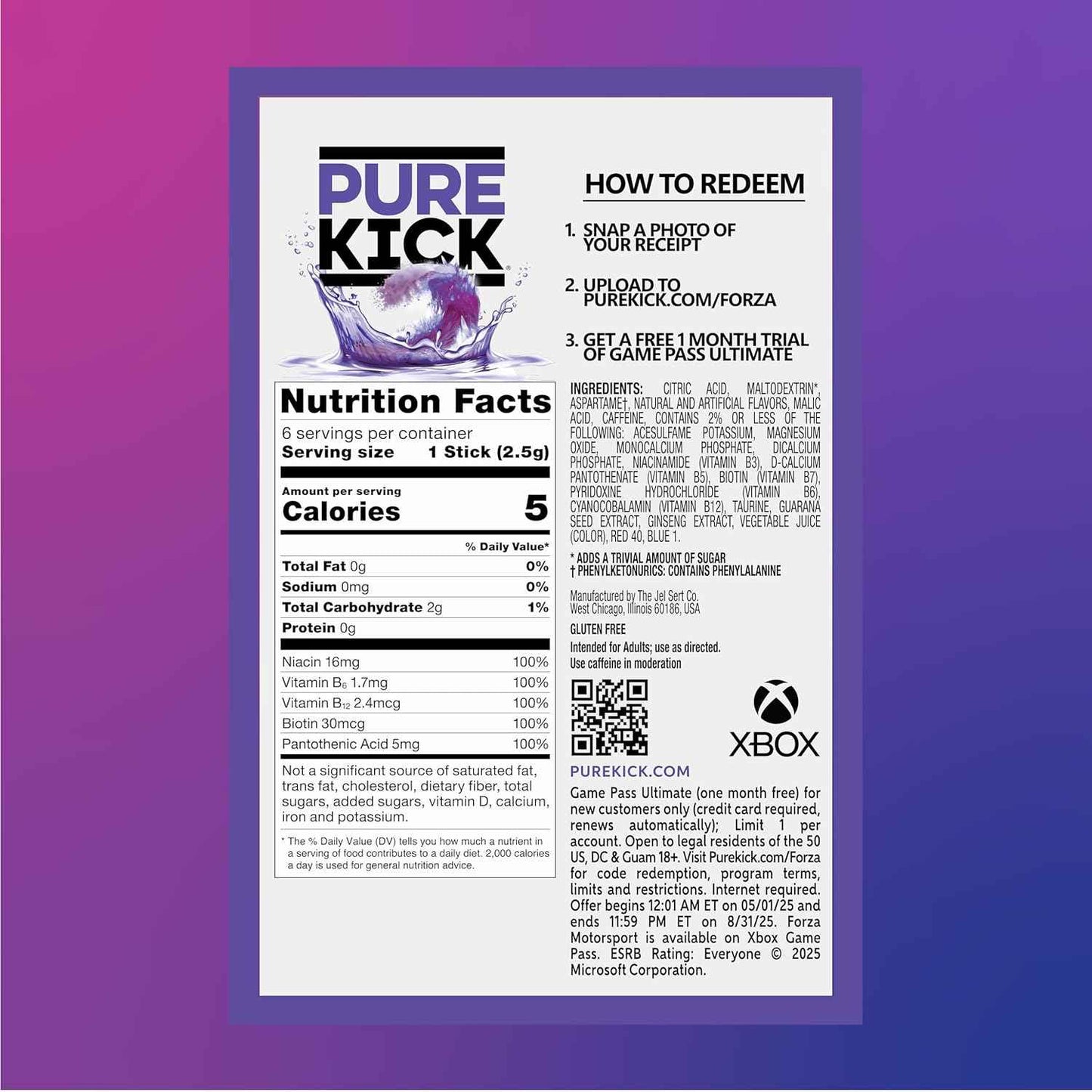 PURE KICK Energy Singles To Go – Stocking Stuffer Energy Mix, 72 Count Bulk Gift