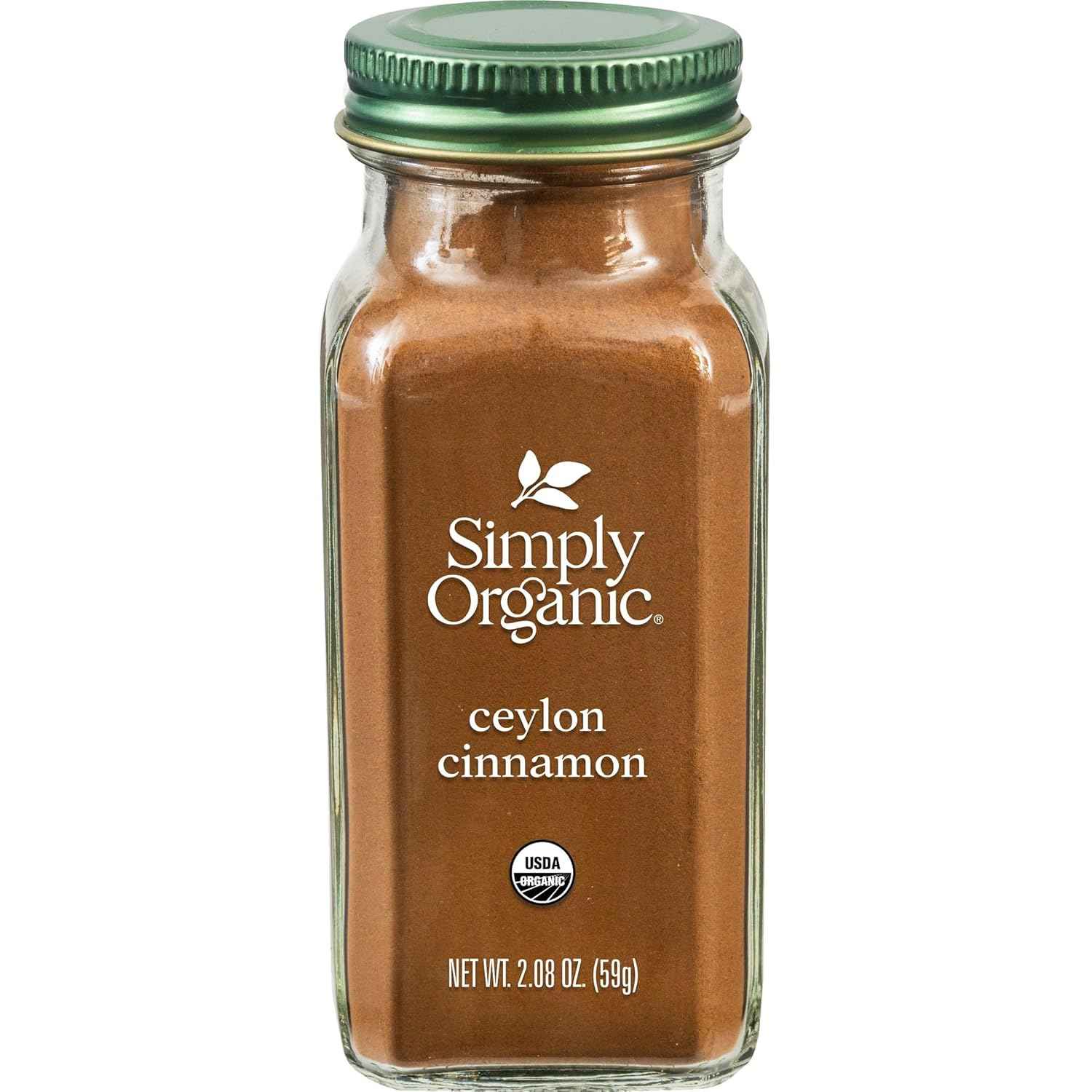 Simply Organic Organic Ceylon Cinnamon – Wellness Pantry Staple for Oatmeal Bowls, Golden Milk, and Slow Mornings