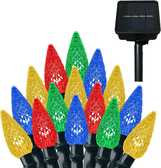 Anycosy C3 100 LED Solar String Lights – Understated Warm White Holiday Lights for Intentional, Uncluttered Home Decor