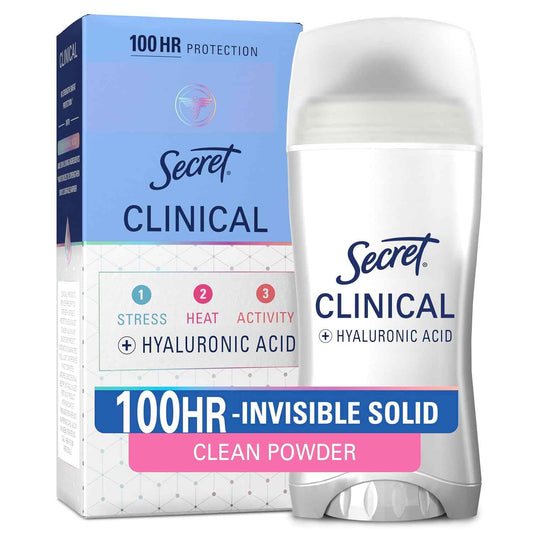 Secret Clinical Strength 100HR Deodorant – All-Day Office & Boardroom Sweat Protection