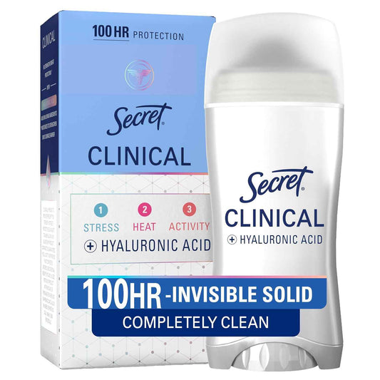 Secret Clinical Strength Deodorant for Women – Hyaluronic Acid Wellness Ritual for Daily Self-Care Routine