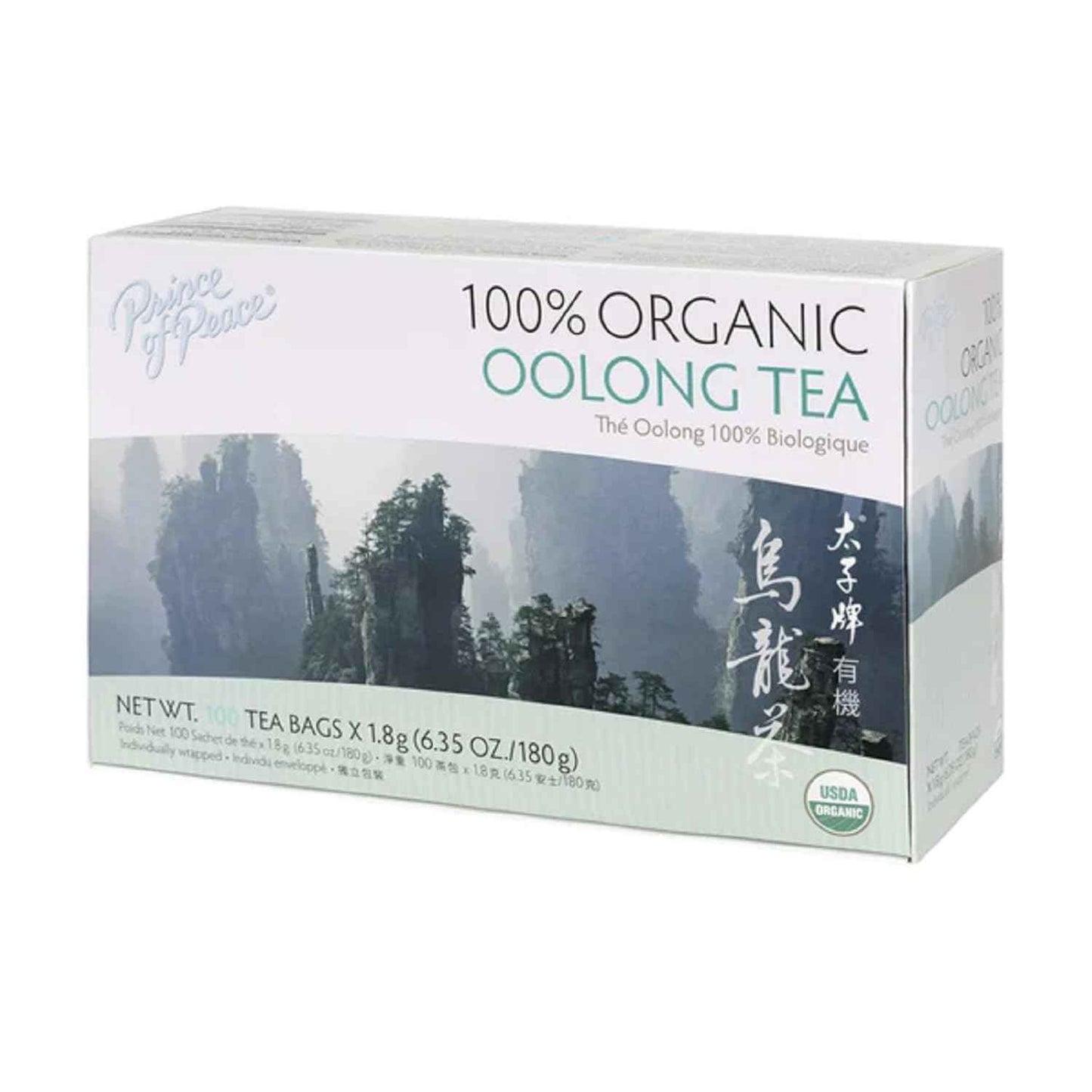 Prince of Peace Organic Oolong Tea, 100 Tea Bags – Thoughtful Wellness Gift for Mom and Elderly Parents, Organic Daily Brew
