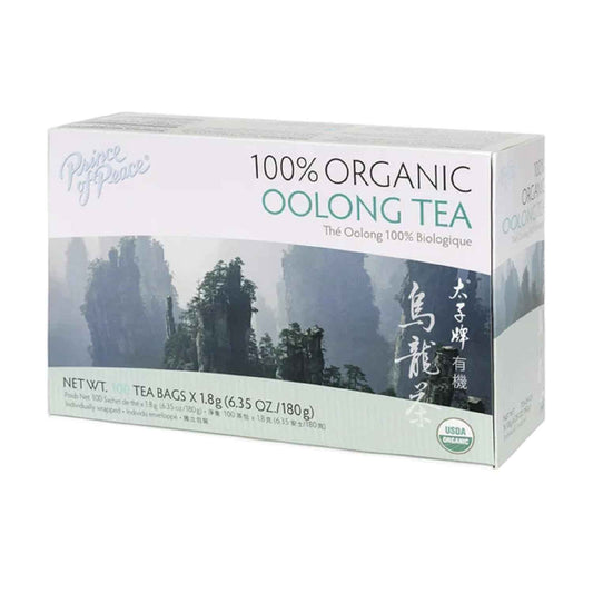 Prince of Peace Organic Oolong Tea, 100 Tea Bags – Thoughtful Wellness Gift for Mom and Elderly Parents, Organic Daily Brew