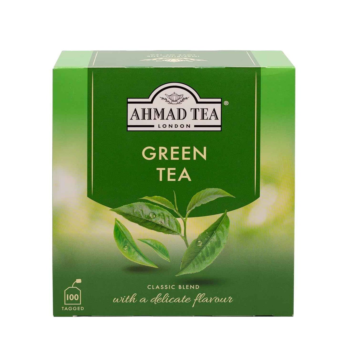 Ahmad Tea Caffeinated Green Tea 100 Bags – Steady Office Conference Room Energy Replacement