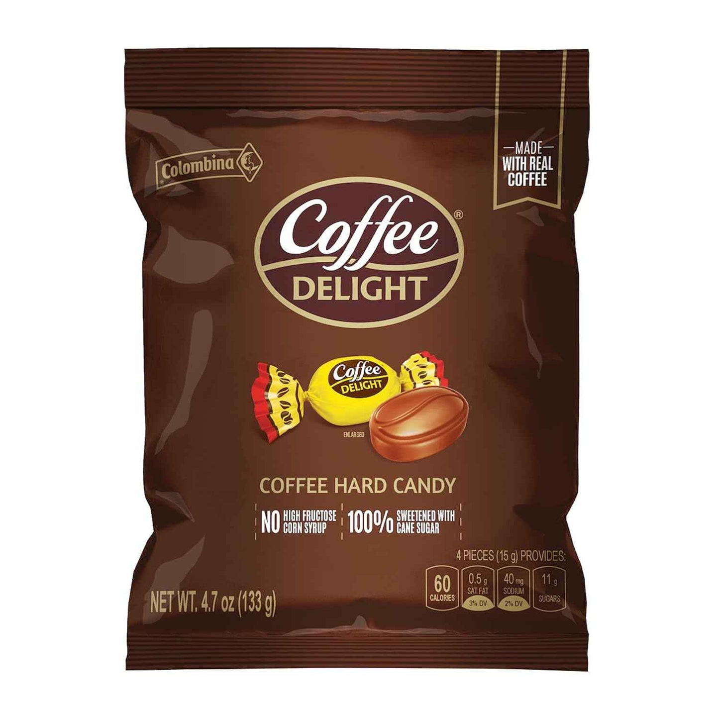 Colombina Coffee Delight Hard Candy – Holiday Stocking Stuffer and Secret Santa Pick for Coworkers, 100 Count