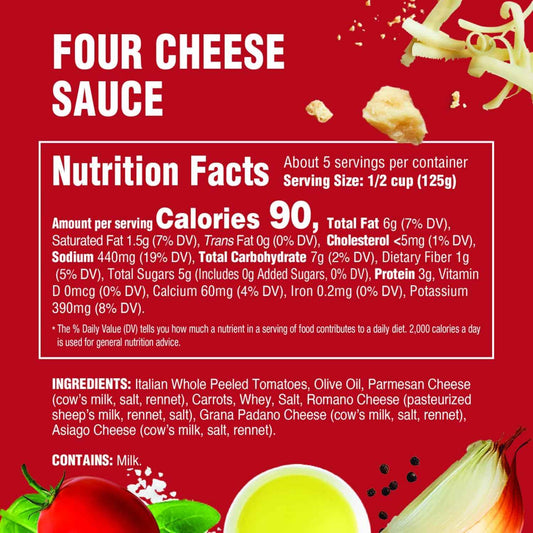Rao's Homemade Four Cheese Pasta Sauce, 24 oz – Thoughtful Gourmet Gift for the Home Italian Cook