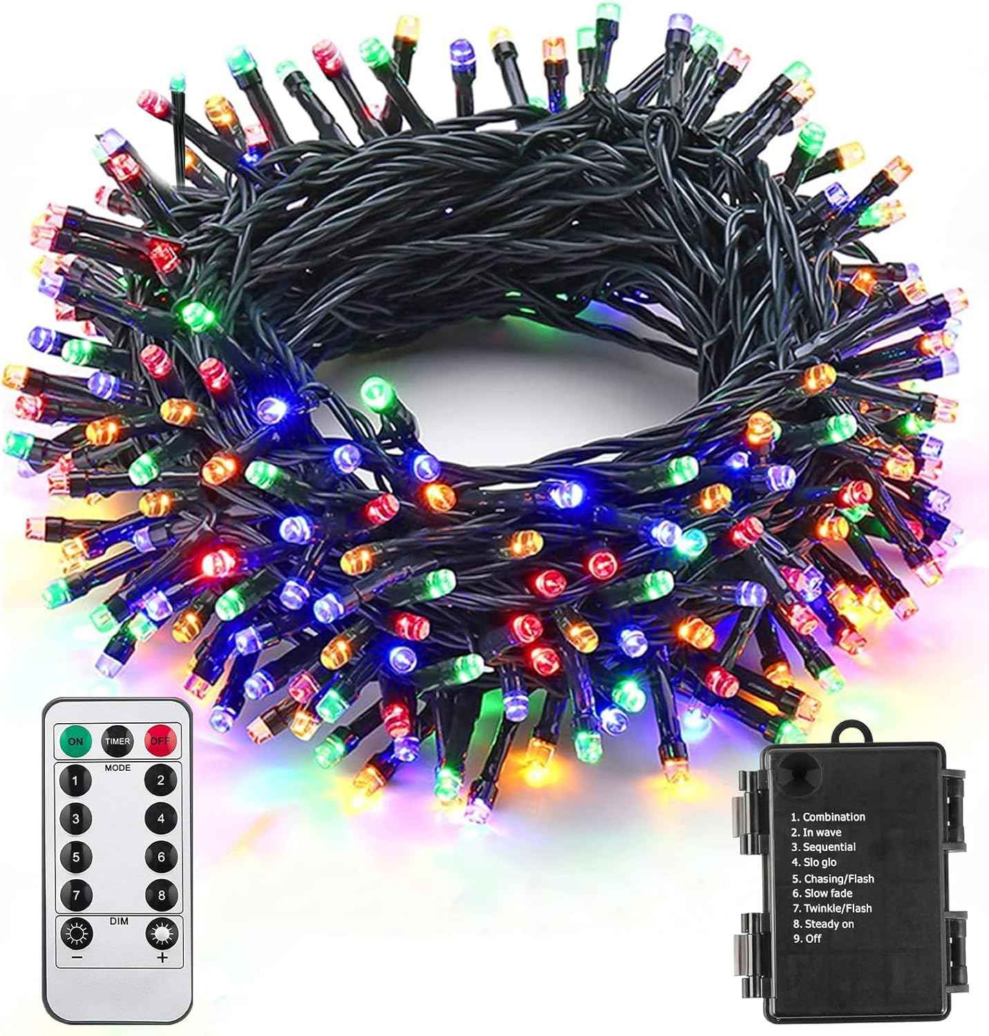 ITICdecor 33ft Battery String Lights – Cozy Bedroom Decor with 8 Modes and Remote Timer for Living Room Ambiance