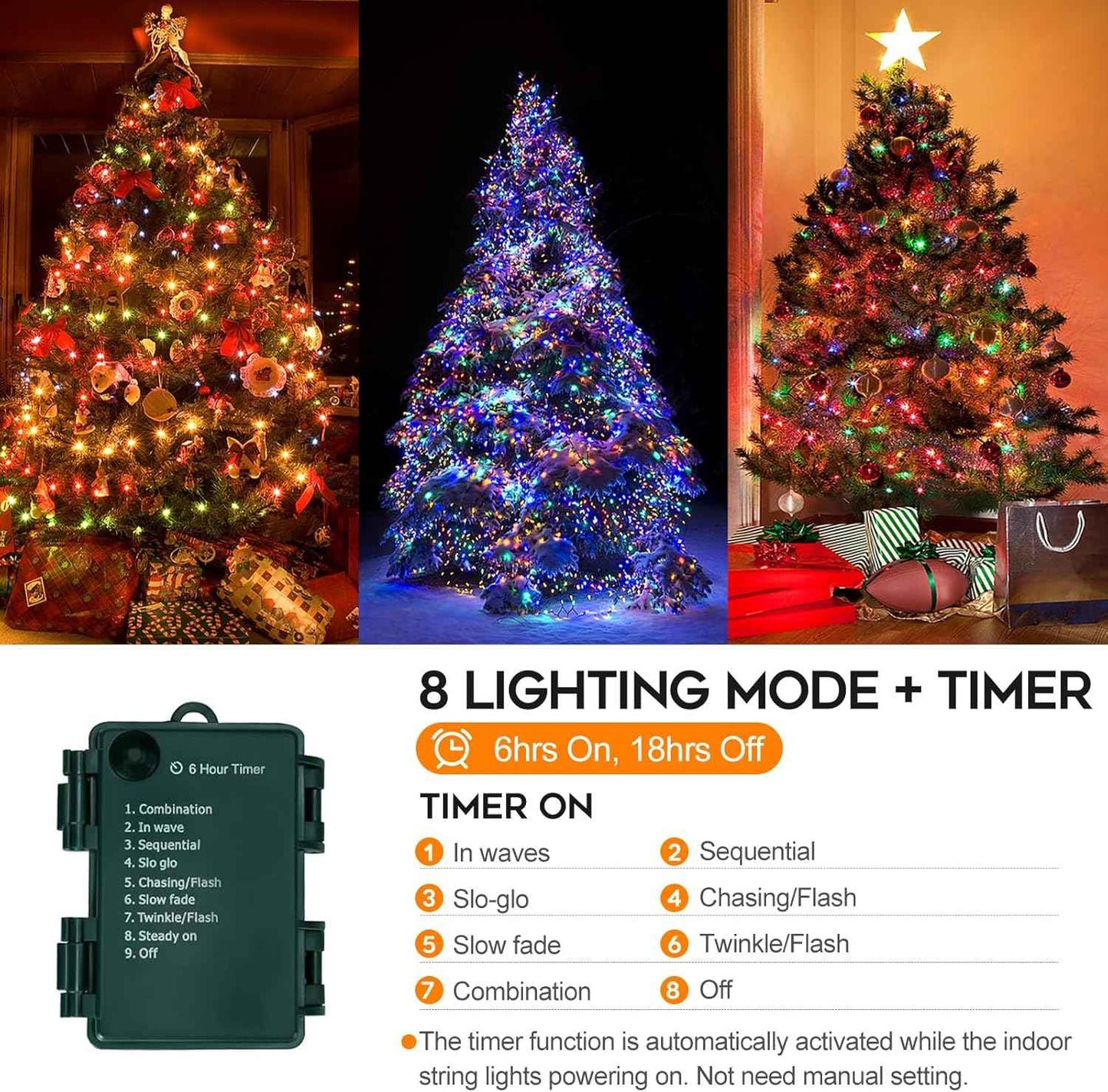 HolidayAura Child-Safe LED String Lights – Battery Powered 33ft with Cool Bulbs and Auto Timer for Nursery, Playroom, and Kids Bedroom