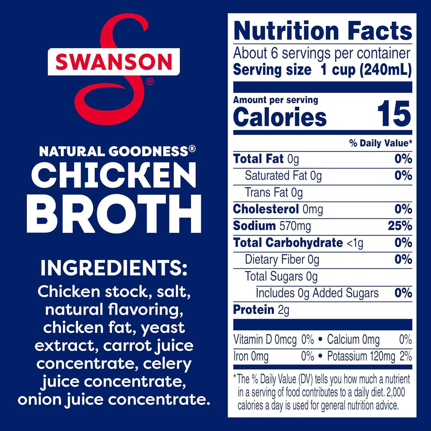 Swanson Natural Goodness Chicken Broth – Versatile Cooking Liquid for Soups Rice and Casseroles