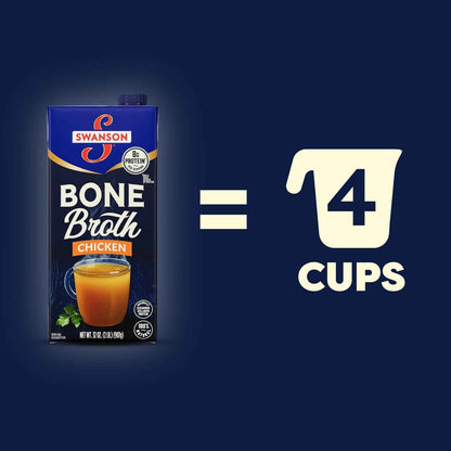 Swanson Chicken Bone Broth – 32 oz Clean-Label Staple for Intentional Home Cooking