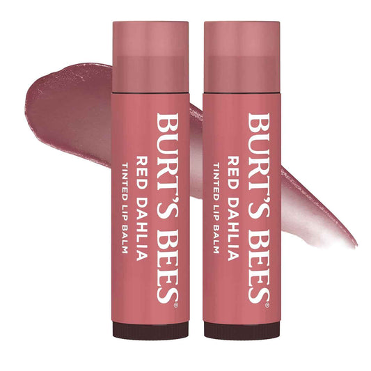 Burt's Bees Tinted Lip Balm 2-Pack – Affordable Birthday Gift for Her, Natural Moisturizing Lip Care Stocking Stuffer