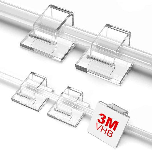 CordGrip Pro Desk Cable Clips – Home Office Wire Organizer for Chargers, USB & Ethernet Cables