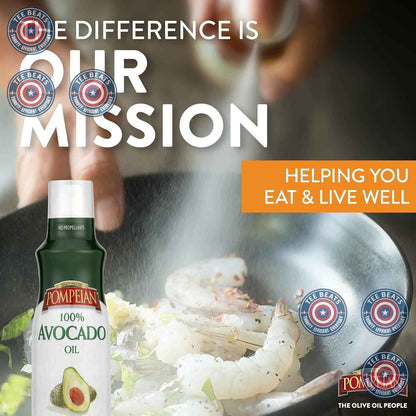 Pompeian Avocado Oil Cooking Spray – Thoughtful Housewarming Gift for Health-Conscious Home Chefs, 5 Fl Oz