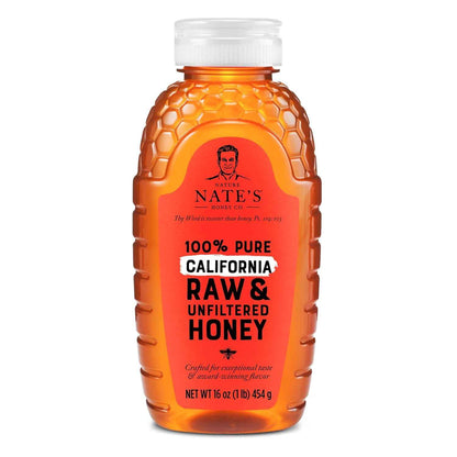 Nate's Raw California Honey – Thoughtful Gourmet Gift for Coffee, Tea and Home-Chef Friends