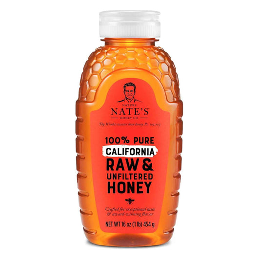 Nate's Raw California Honey – Thoughtful Gourmet Gift for Coffee, Tea and Home-Chef Friends