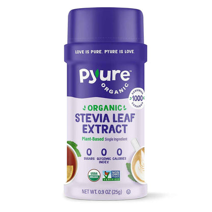 Pyure Organic Stevia Extract Powder – Self-Care Pantry Staple for Clean Morning Coffee, 1,000 Servings