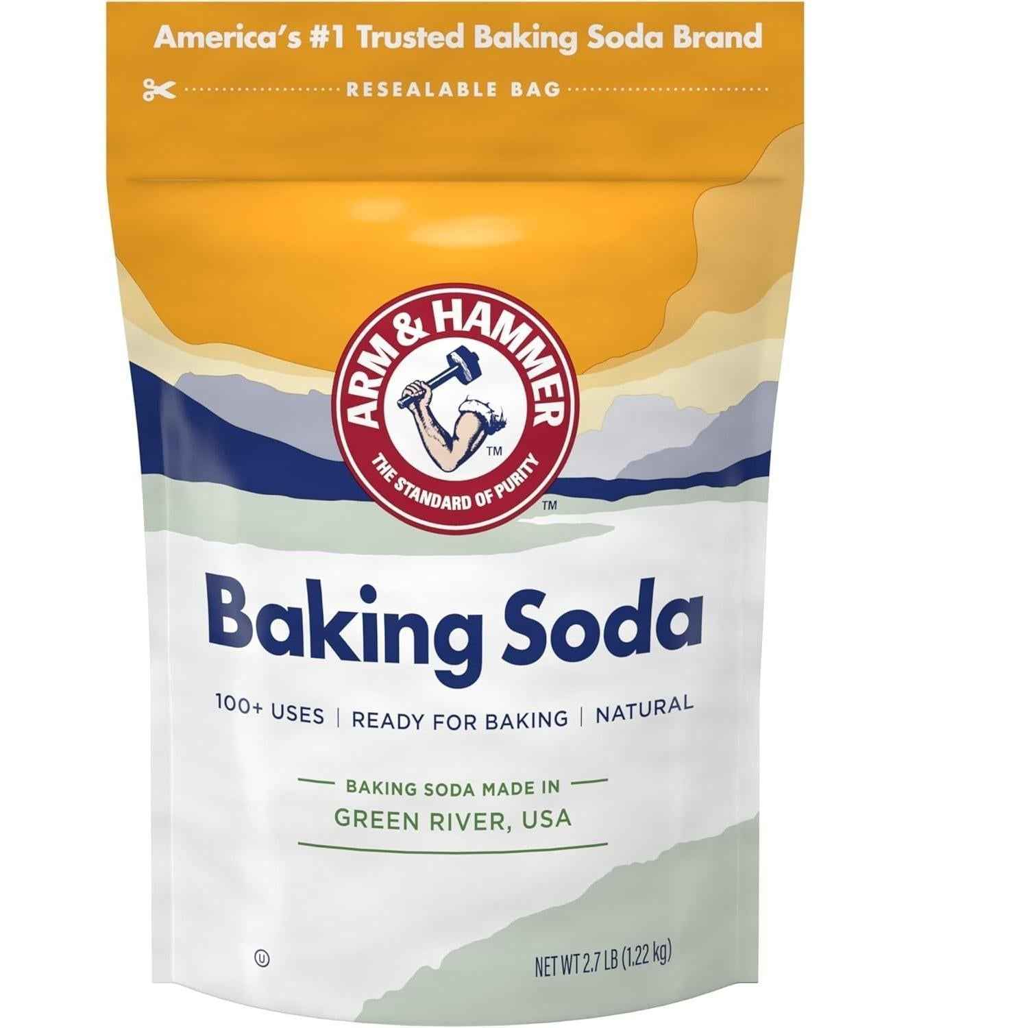 ARM & HAMMER Pure Baking Soda, 7 Lb Bag — Chemical-Free Cleaning Alternative for Sensitive Households