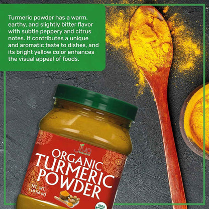 Jiva Organics Organic Turmeric Powder 1lb – Thoughtful Wellness Gift for Mom on Her Birthday or Mother's Day
