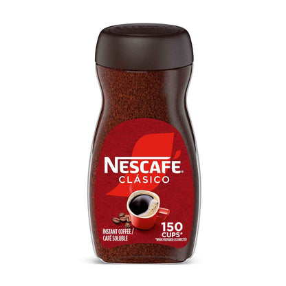 NESCAFÉ CLÁSICO Instant Coffee – Holiday Gift for Mom, No-Brew Dark Roast for Busy Households