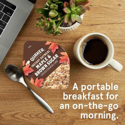 Quaker Instant Oatmeal Express Cups – Heart-Healthy Whole Grain Breakfast for the Home Kitchen