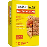 RXBAR Nut Butter and Oat Protein Bars – Quick Home Office Snack to Beat the 3PM Slump, Honey Cinnamon 12-Count Box