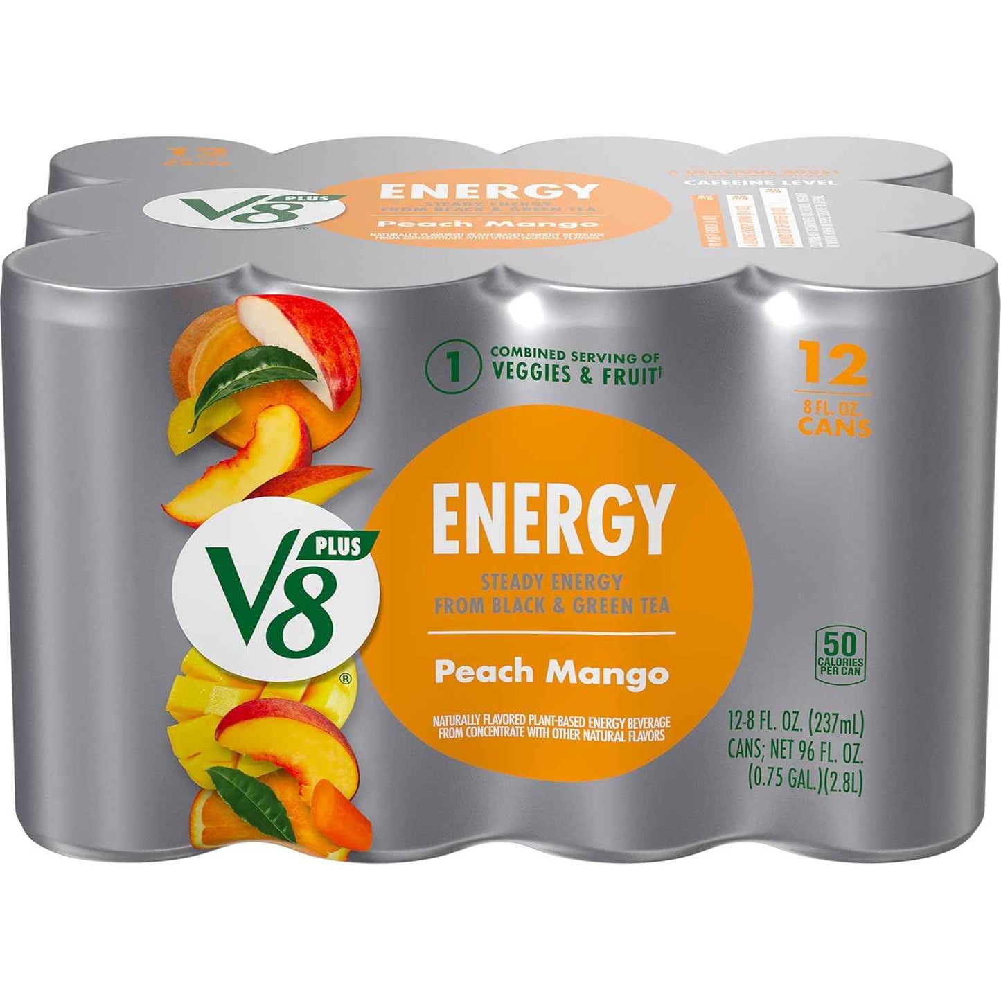 V8 +Energy Sparkling Pomegranate Blueberry – Travel Friendly Can for Camping and Roadside Refuel