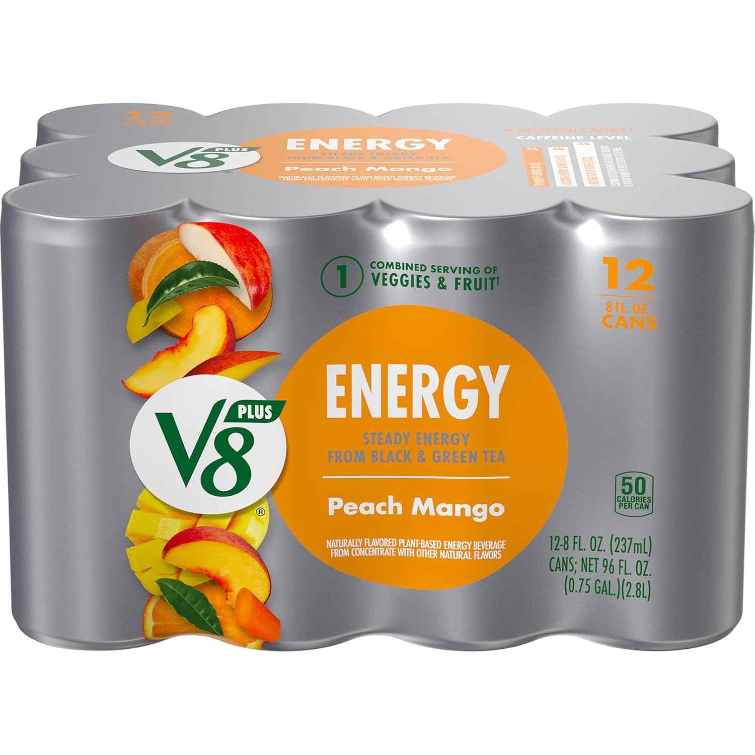 V8 +Energy Sparkling Pomegranate Blueberry – Travel Friendly Can for Camping and Roadside Refuel