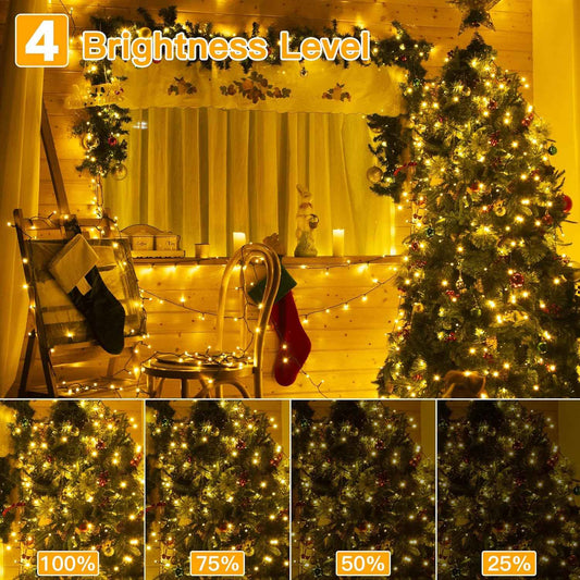 Ollny Bounce Lights 210FT Flameless String Lights – Cool-to-Touch 29V Indoor and Outdoor Lights Safe Around Kids and Pets