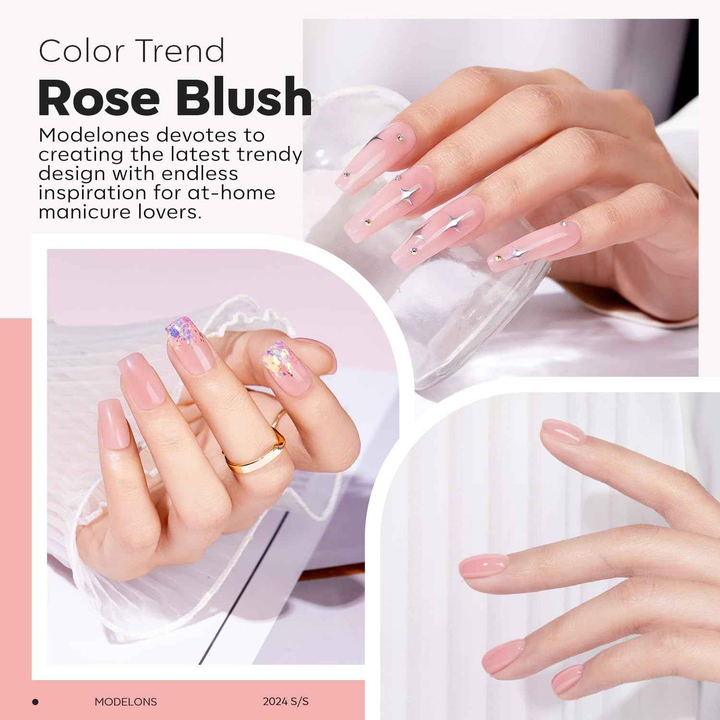 modelones Low-Odor Builder Gel 7-in-1 – Gentle At-Home Manicure for Sensitive Self-Care Nights