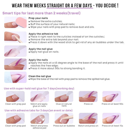 BTArtbox_Square_Ombre_Press_On_Nails_-_Soft_Gel_Press_On_Nails_Short_with_Nail_Glue,_15_Sizes_-_30_Reusable_Fake_Nails_Kit,_Vanilla_Cream