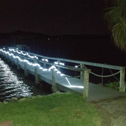Lumiglow LED Rope Lights 50ft – UV-Resistant Camping and Backyard Lighting with 360 LED Bulbs