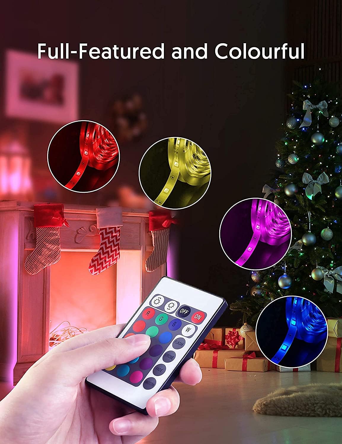111111 Battery Powered LED Strip Lights – Thoughtful Housewarming Gift for Her & New Homeowners