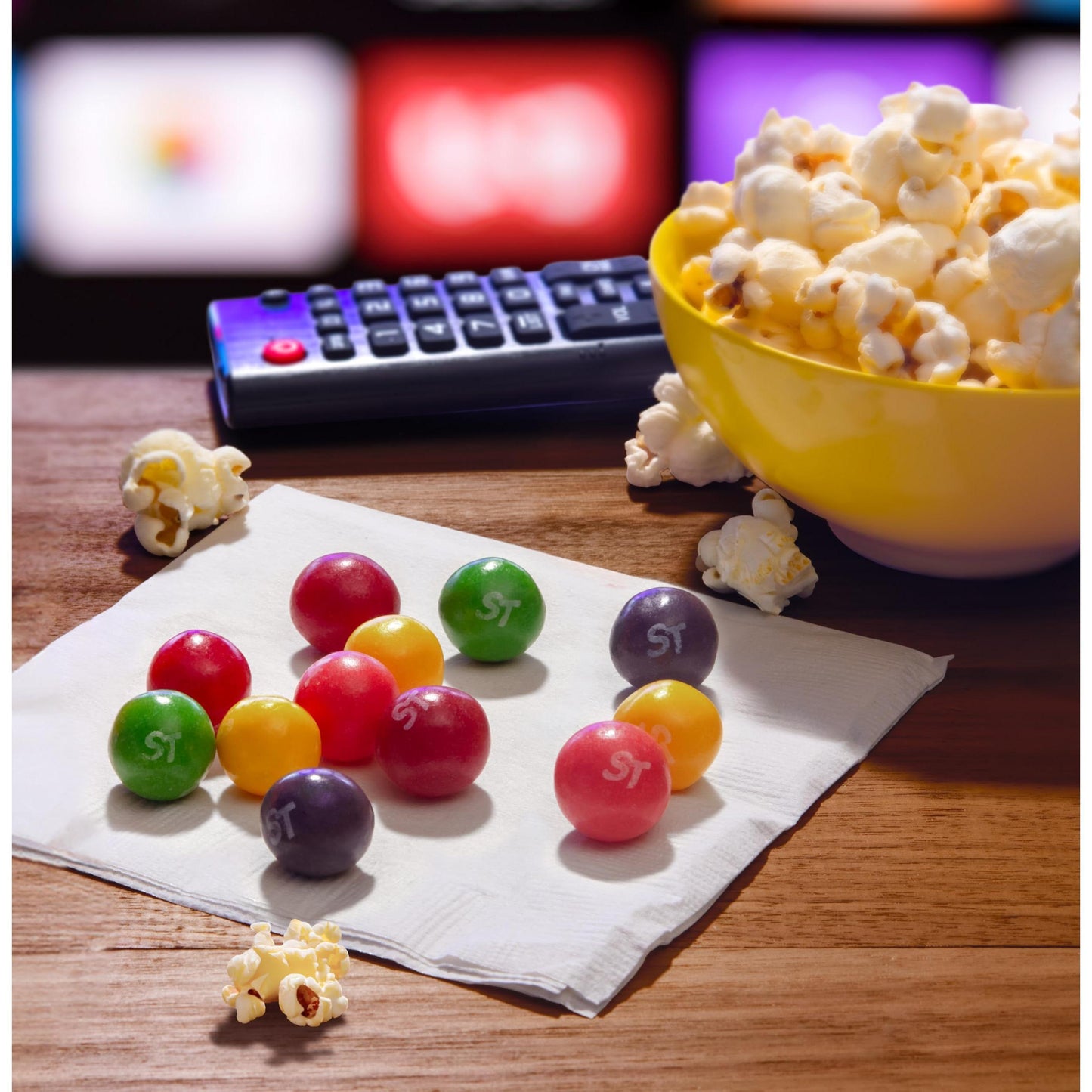 SweeTARTS_Chewy_Fusions_Candy,_Fruit_Punch_Medley,_9_Ounce_Snack_Bonbon_Tangy_Strawberry_Cherry_Berry