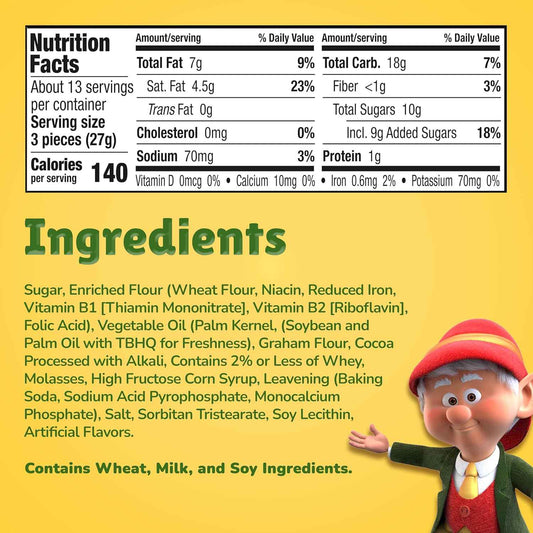 Keebler Fudge Deluxe Grahams – Nostalgic Care Package Snack for College Dorms and Grandchildren