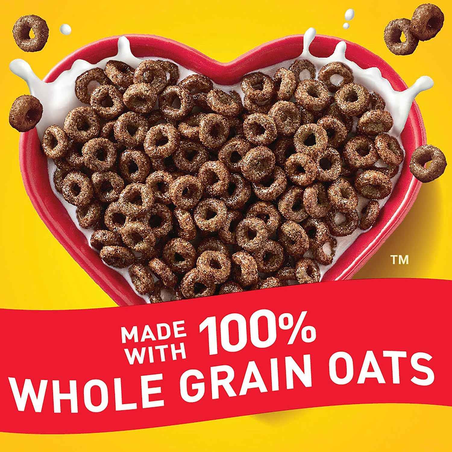 Chocolate Cheerios Gluten Free Cereal – Crunchy Whole Grain Breakfast for Children with Dietary Restrictions, Family Size 19.2 oz Box