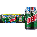 Mountain Dew Zero Sugar Soda – Guilt-Free Lemon-Lime Cans for Mindful Home Office Hydration, 12 Pack