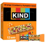 KIND Healthy Snacks Orange Cranberry Pumpkin Seed Bar – Mindful Wellness Snack for Self-Care Routines, 5g Protein and Fiber for Balanced Energy, 12 Count
