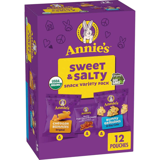 Annie's Snack Variety Pack – Clean Ingredient Snacks for Ingredient-Conscious Parents, USDA Organic